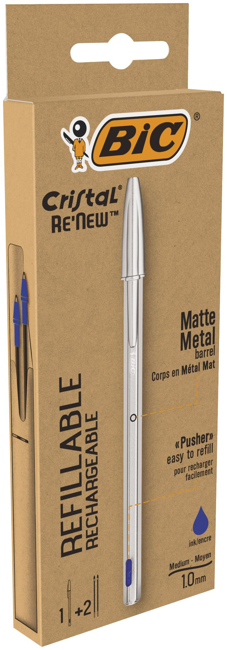 BIC Cristal bleu box