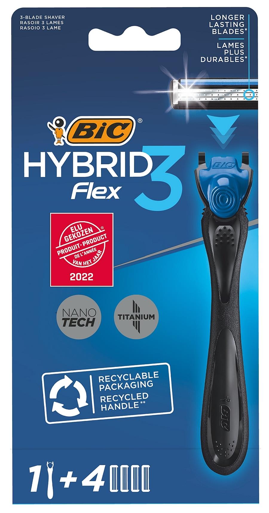 Hybryd Flex 3 pack de BIC LE RASOIR HAUTES PERFORMANCES