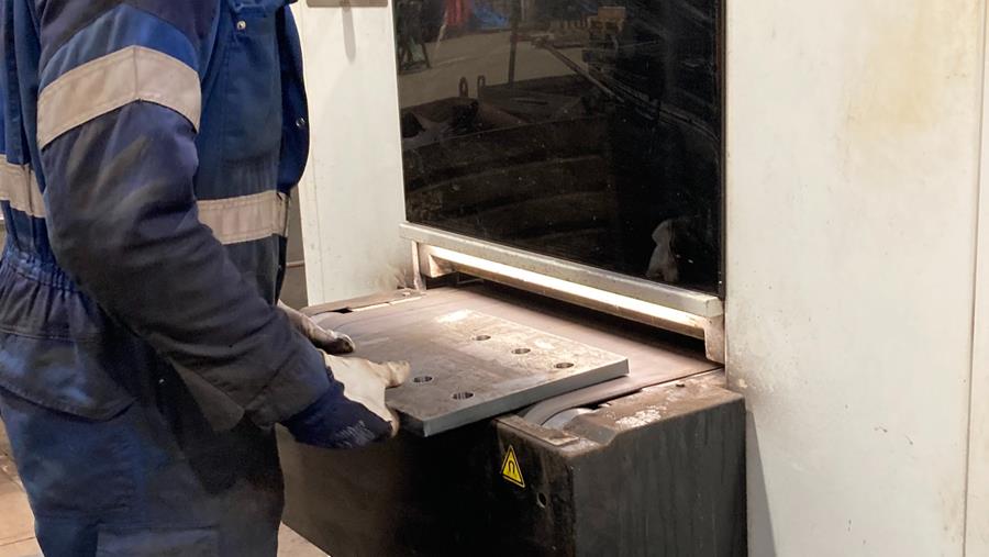 Veilige invoer van constructiedelen