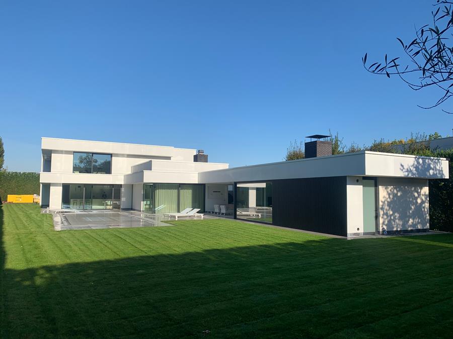 Ytong bouw met ETICS bekleed