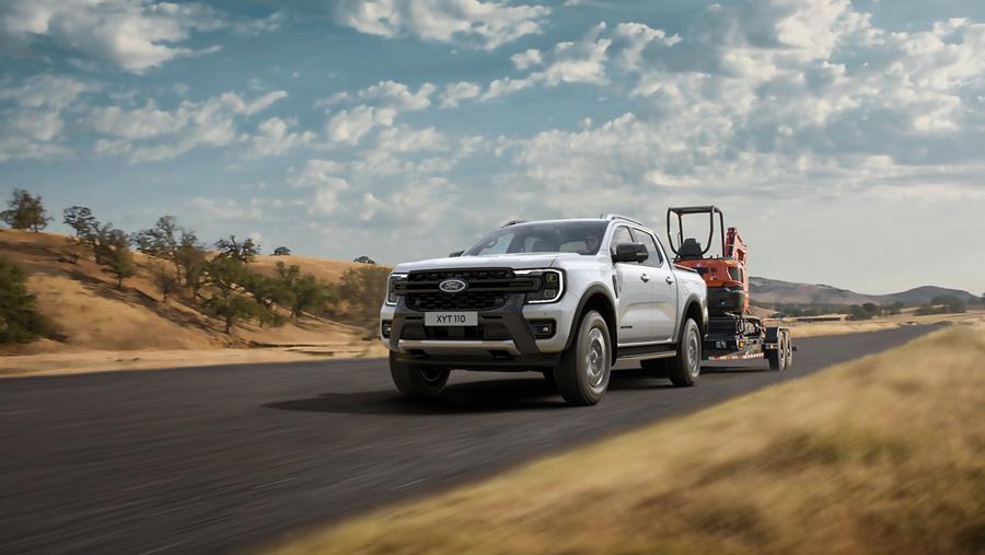 Ford Ranger PHEV on the road