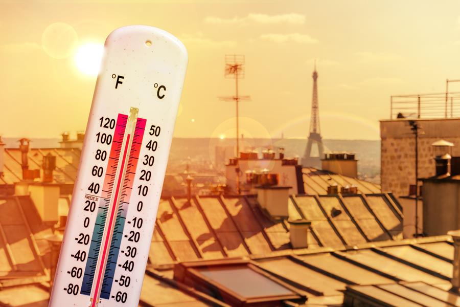 Paris canicule hittegolf Parijs
