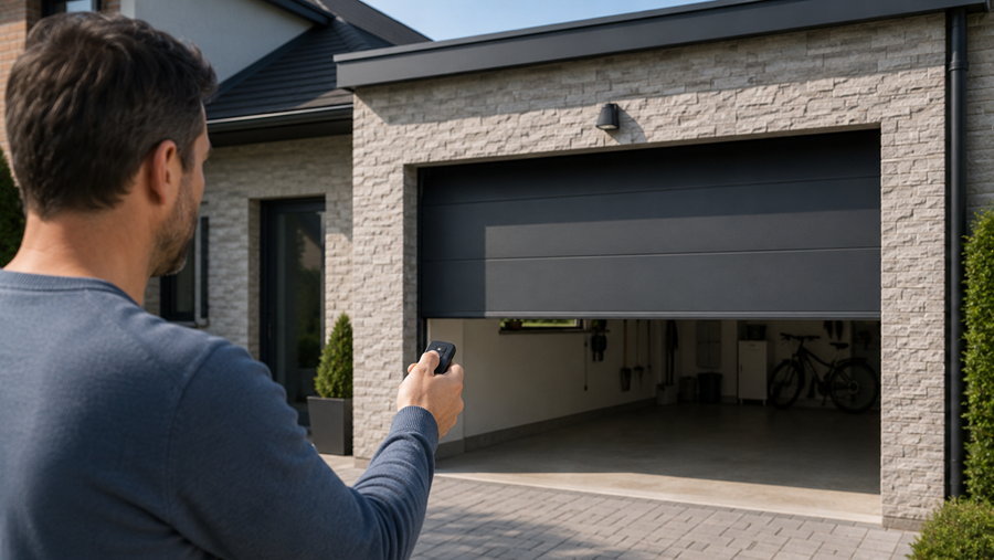 bediening van garagepoort